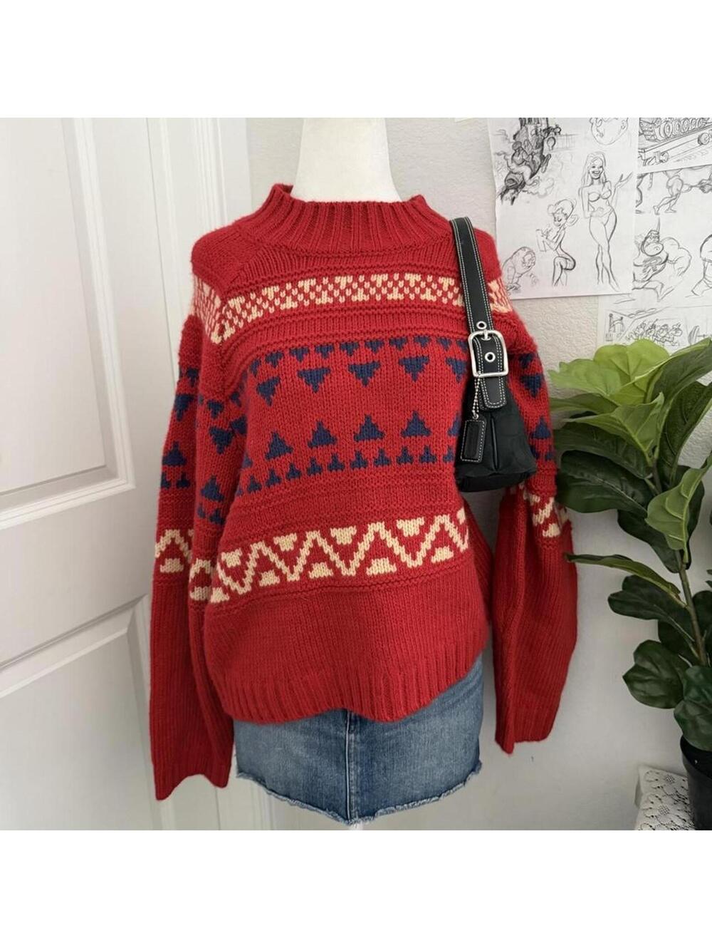 Printed sweater
